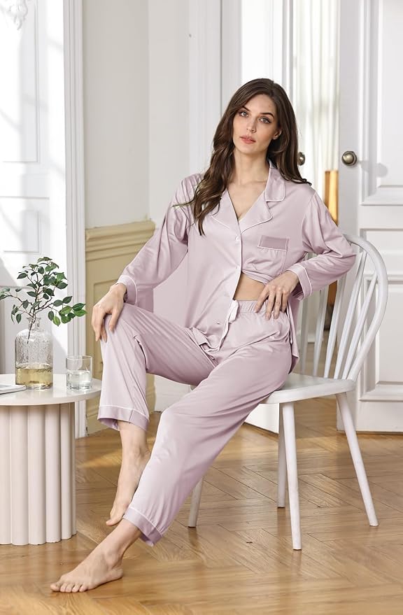 Nude Pink With White Color Piping