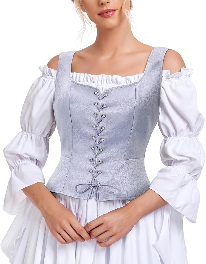 Jacquard Purple Corset