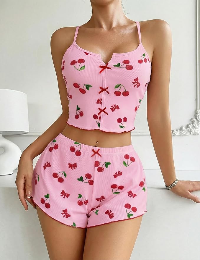Pink Cherry Print