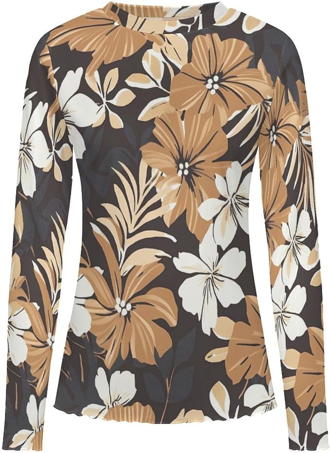 Black Brown Floral