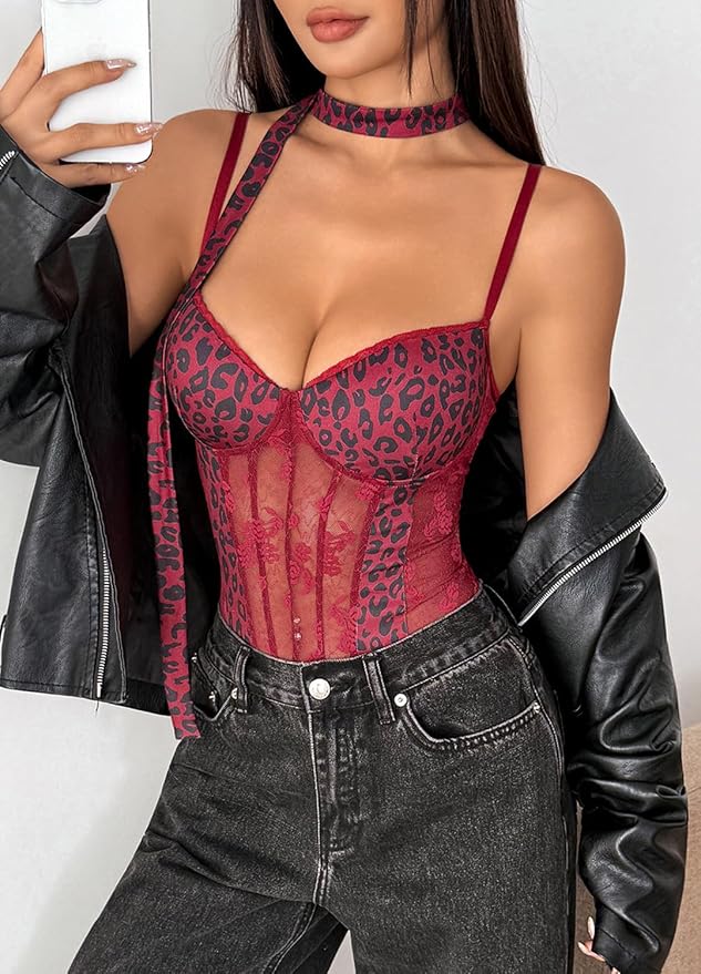 Wine Red Leopard