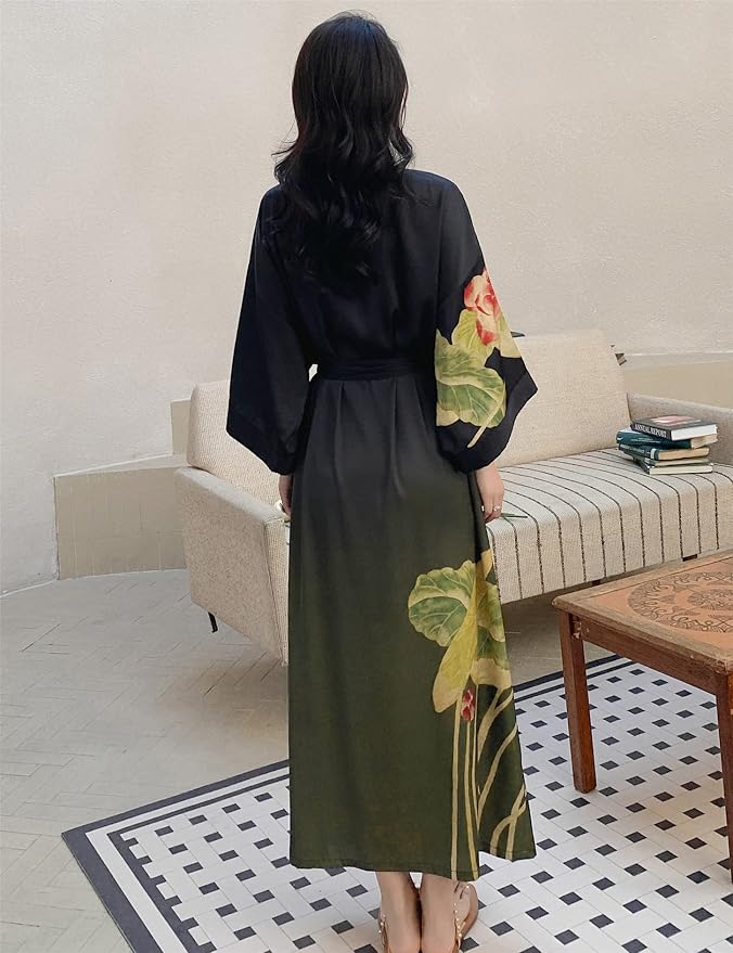 Black Green/Floral
