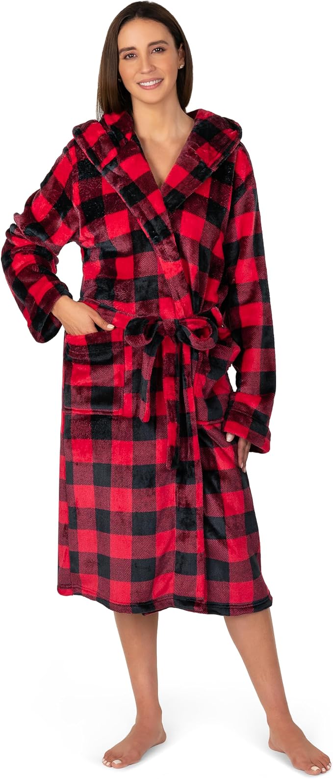 With Hood - Checkered Red