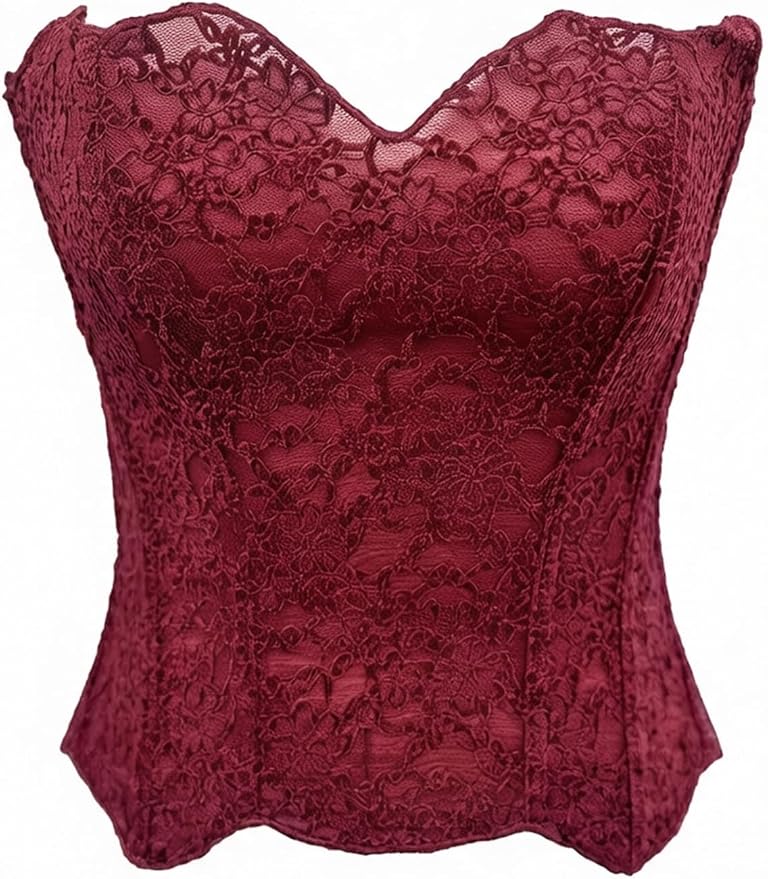Lace Flower Burgundy