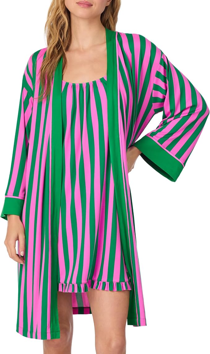 Pink & Green Stripe