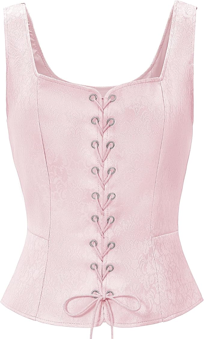 Jacquard Pink Corset