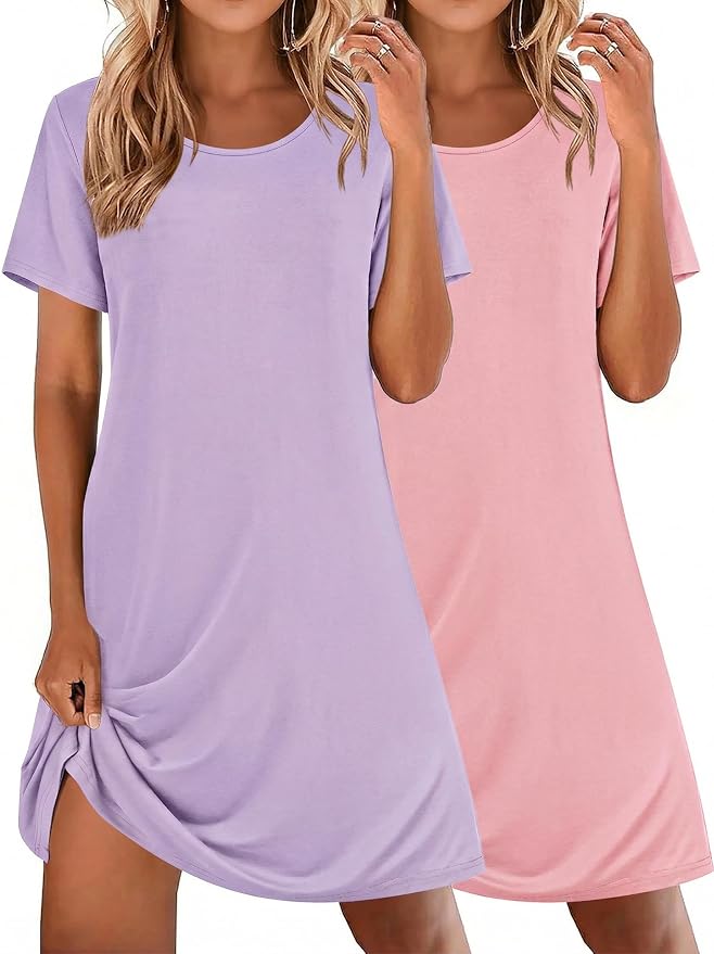 Lilac+dark Pink