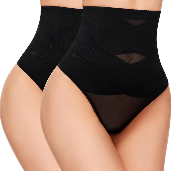 #05-2pcs Black-high Waisted