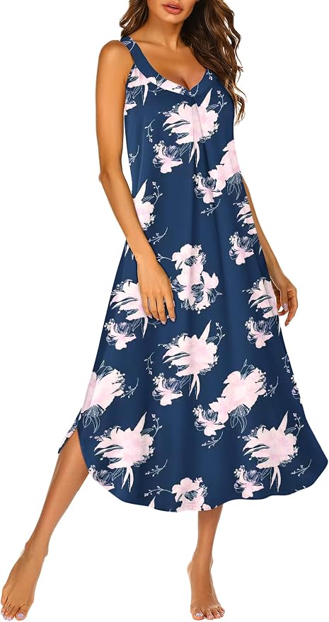 Navy Blue Flowers