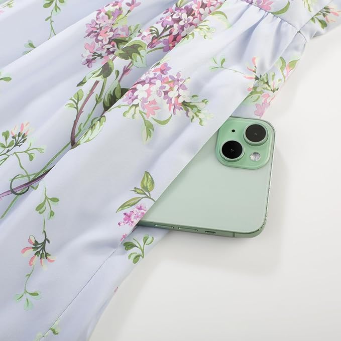 Blue Purple Floral