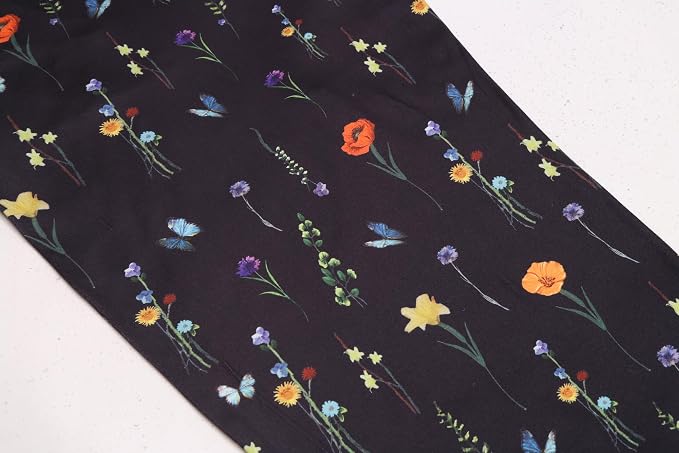 Black Colorful Flowers