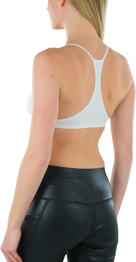 Deep V Cage Strappy - White