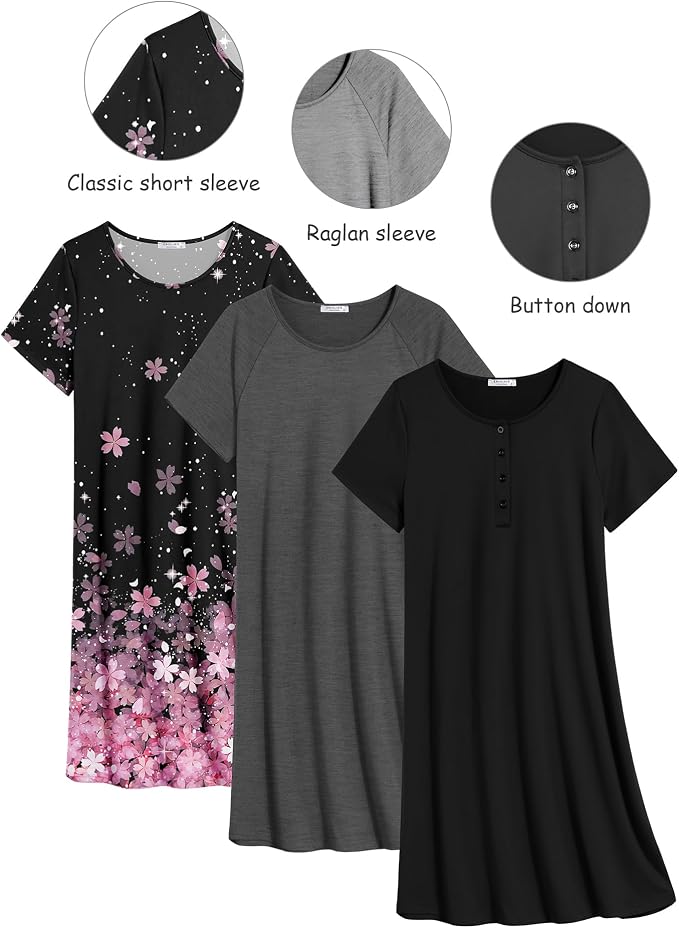 Black/Grey/Pink Cherry Blossoms