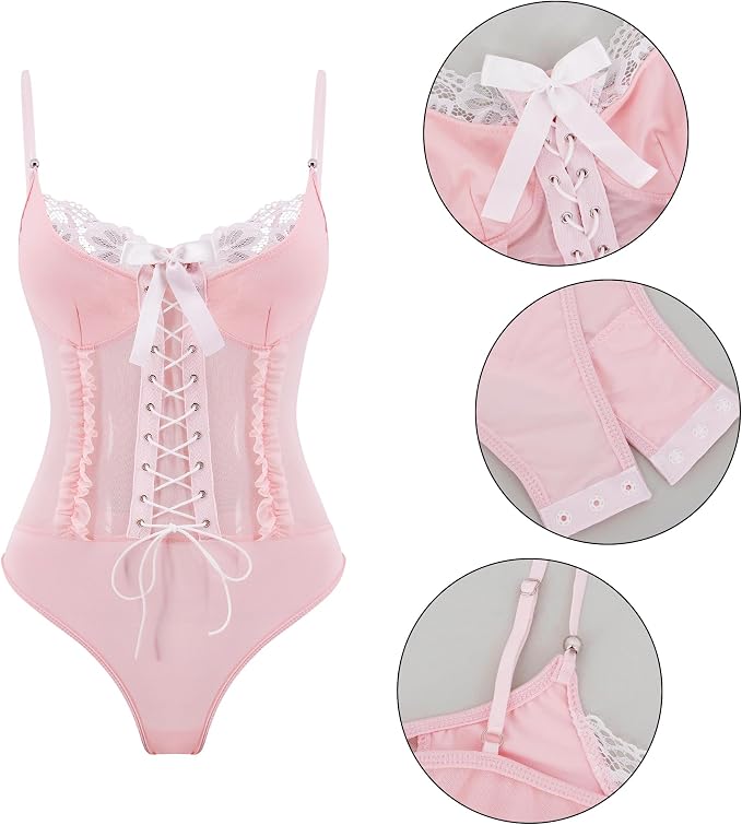 Pink White Lace