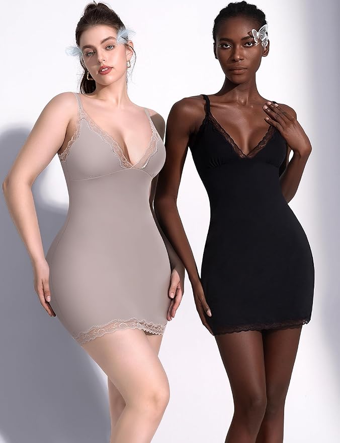 2pcs Black Nude