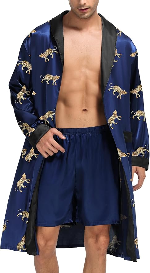 Navy Blue Leopard