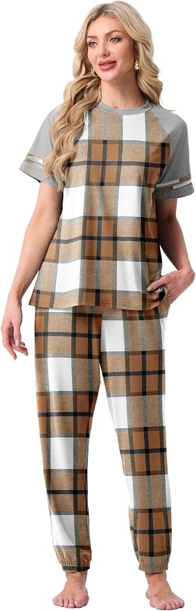 Fp-brown White Plaid