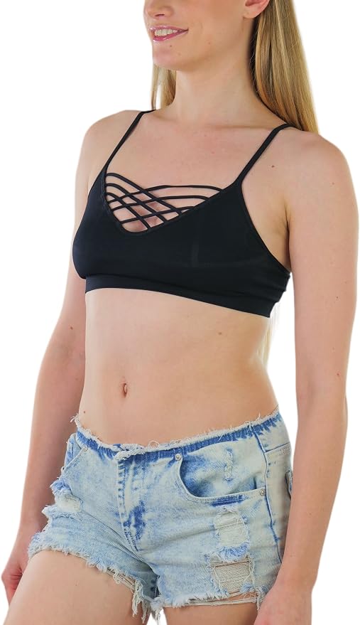 Strappy Front Cage - Black