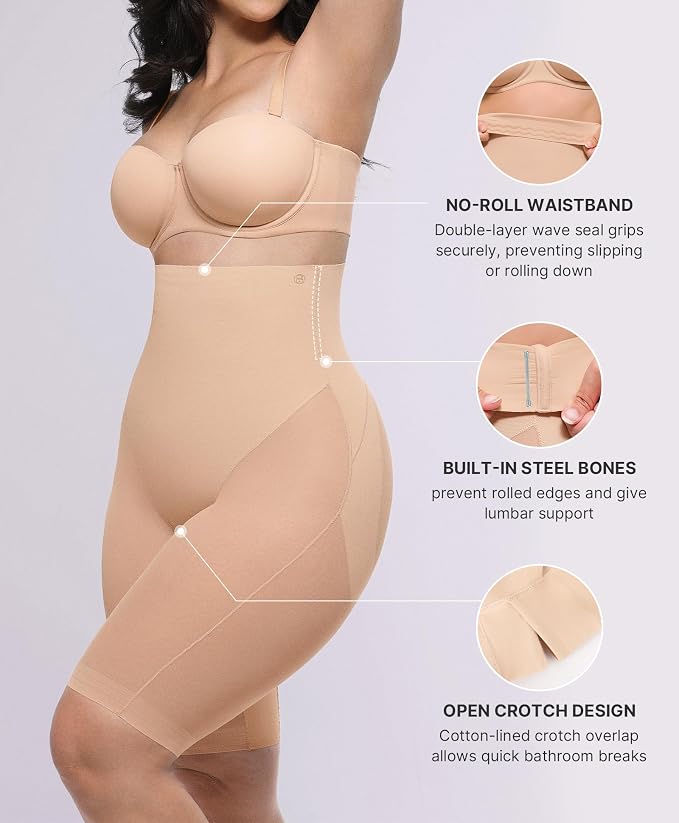 A2-nude Beige-above-knee Shorts