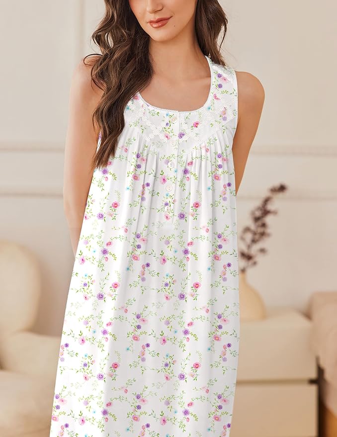 White Pink & Lilac Florals