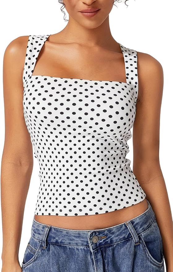 White Polka Dots