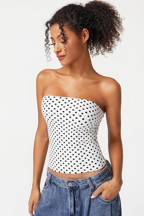 White Polka Dots