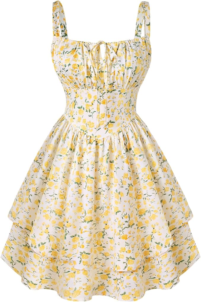 White Yellow Floral