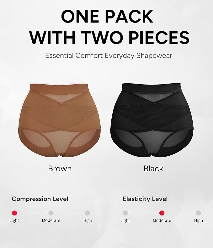 Black/Brown 2pk