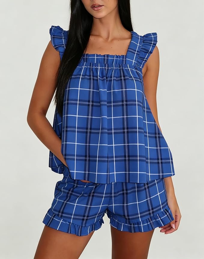 Frill Blue Gingham