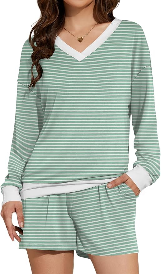 Green White Stripes