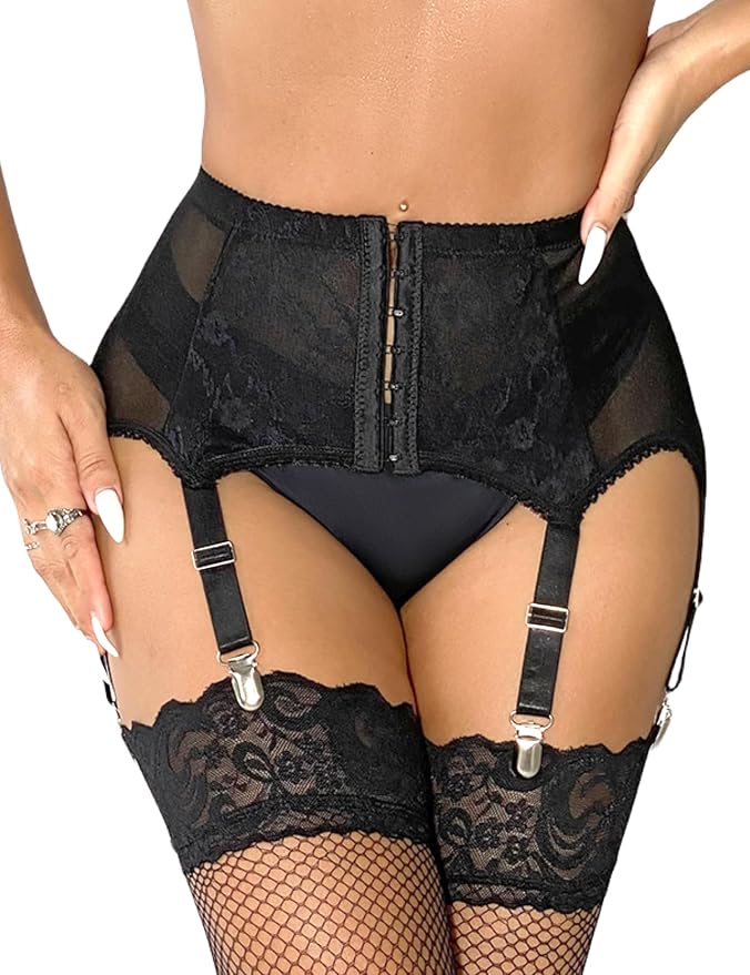 #Black-lace (Only Garter)