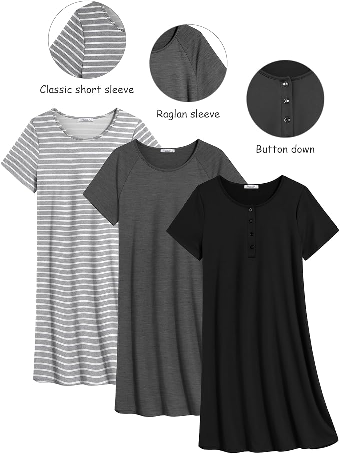 Black/Grey/Light Grey Stripe