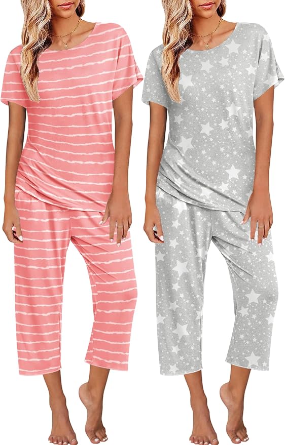 Pink Stripe, Grey Stars