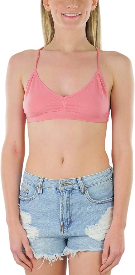 Strappy Back V-neck - Dusty Rose
