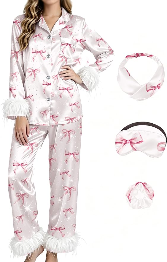 Rhinestone-pink Bow