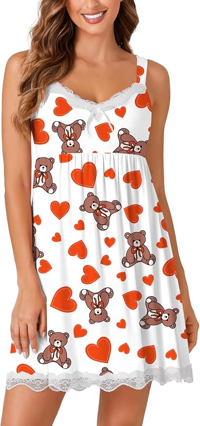 Hearts and Bears Print