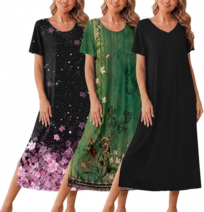 Black/Black Pink Floral/Green Floral