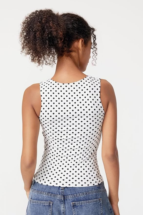 White Polka Dots