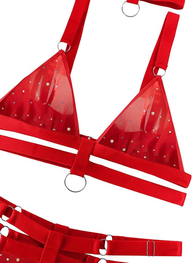 Mesh Red Sequin