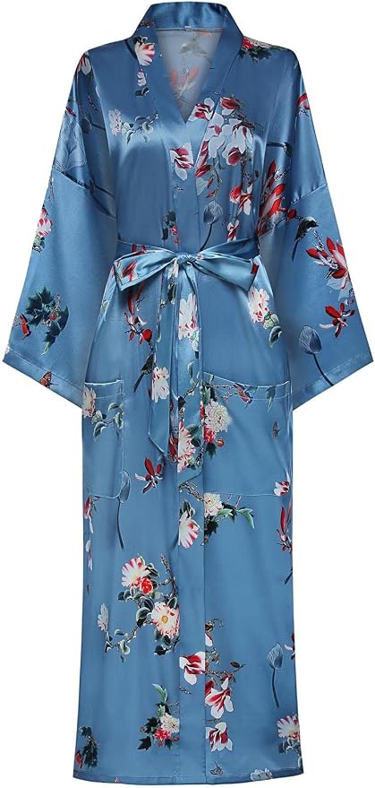 Blue Red Floral