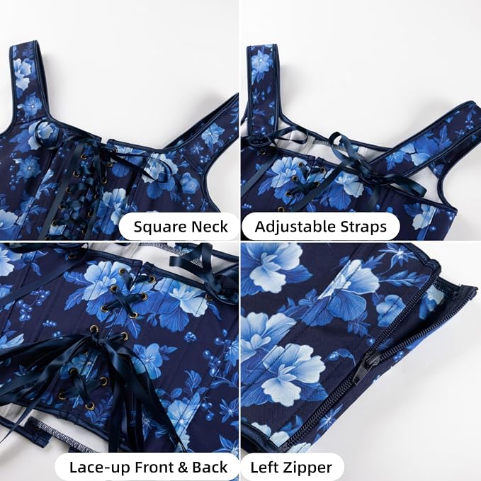 Navy Floral