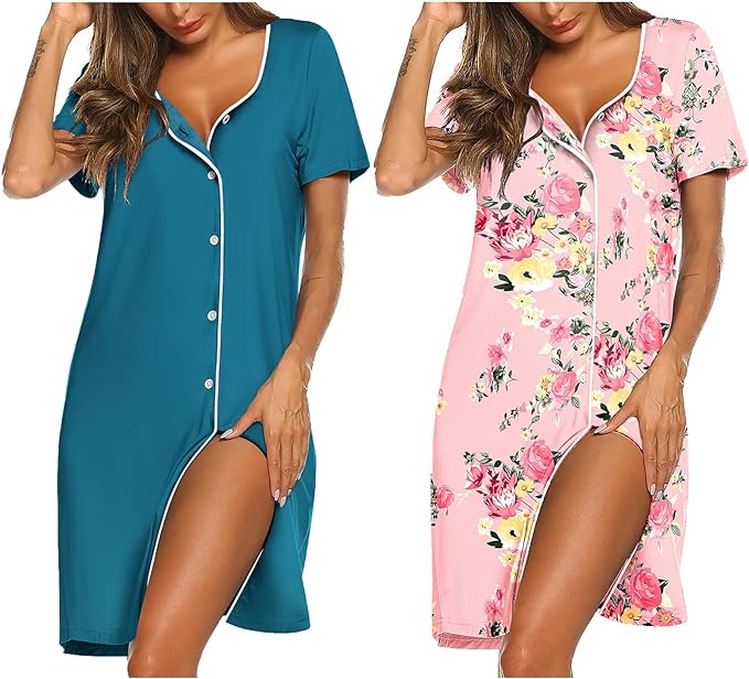 Blue Green/Pink Floral