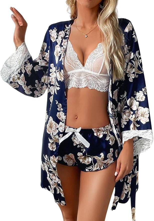 Navy Blue Floral