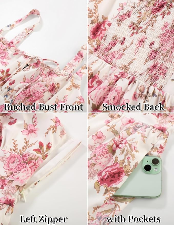 Apricot Pink Floral