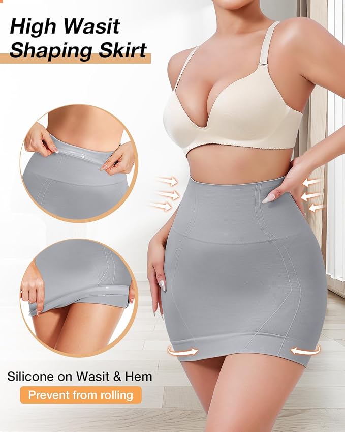Grey-half Slip With Non Slip Strip