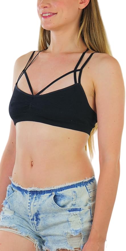 Seamless Double Strap - Black