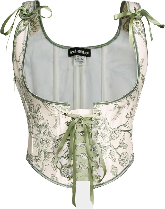 Beige Light Green Floral