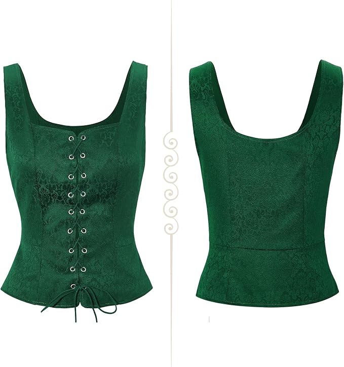 Jacquard Green Corset