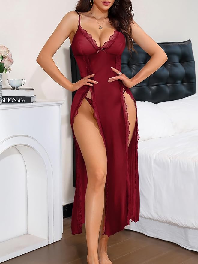 Satin Wine Red