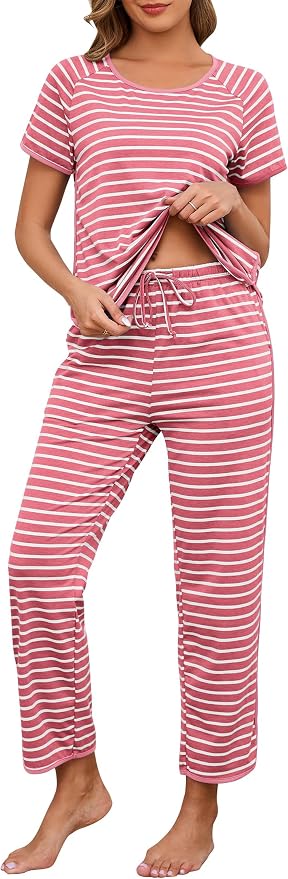 Dusty Rose Wide Stripe